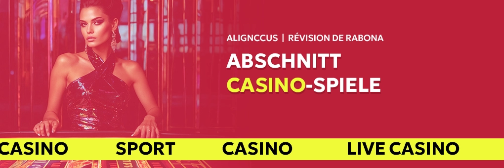 Abschnitt Casino-Spiele