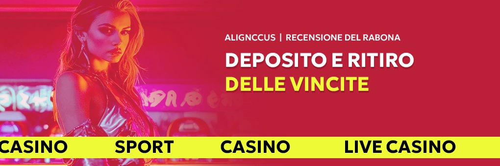 deposito e ritiro delle vincite