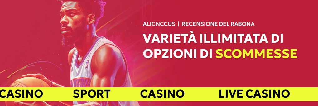 varietà illimitata di opzioni di scommesse sportive